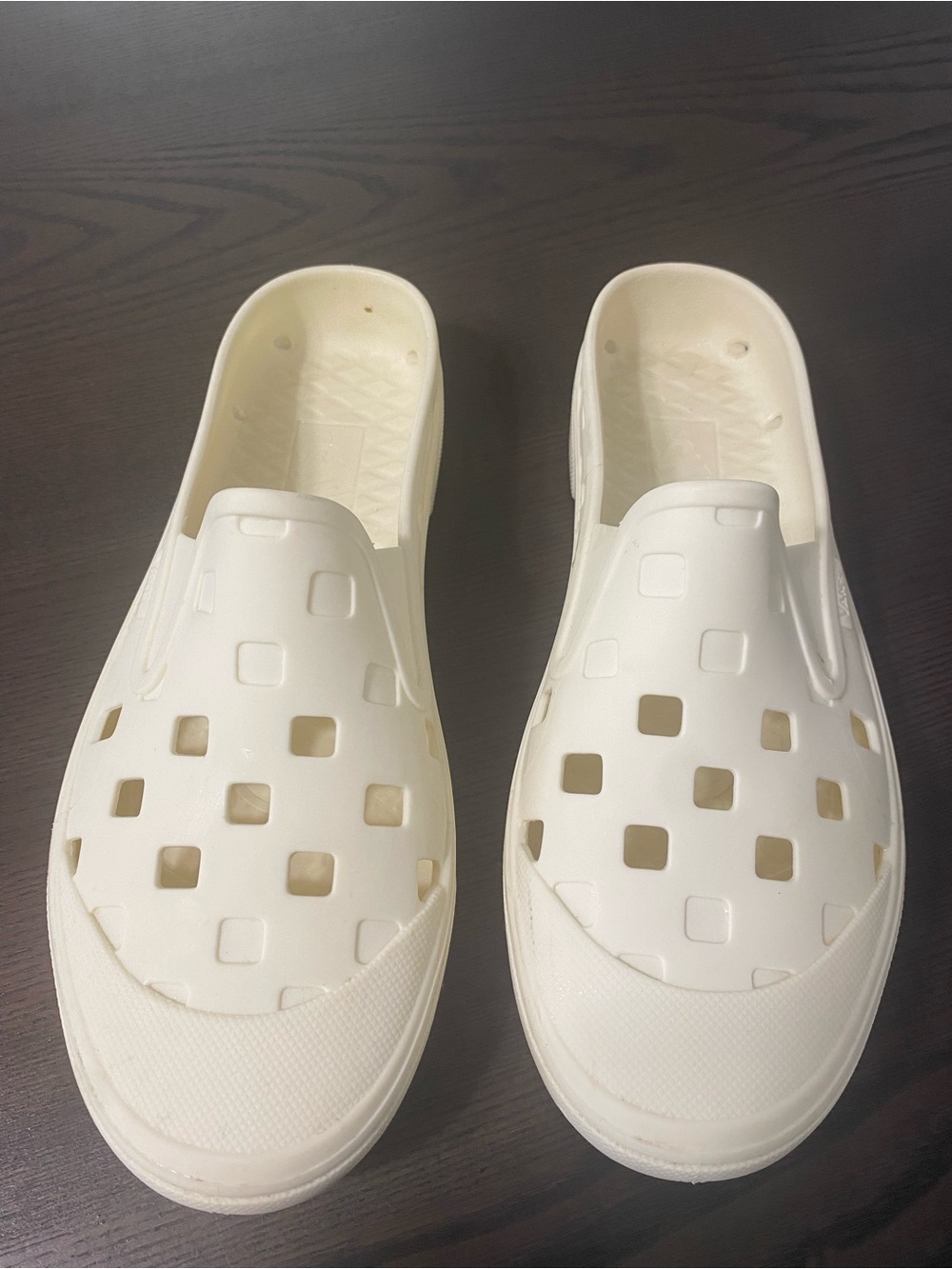 Women's Rubber White Slip-On Clog